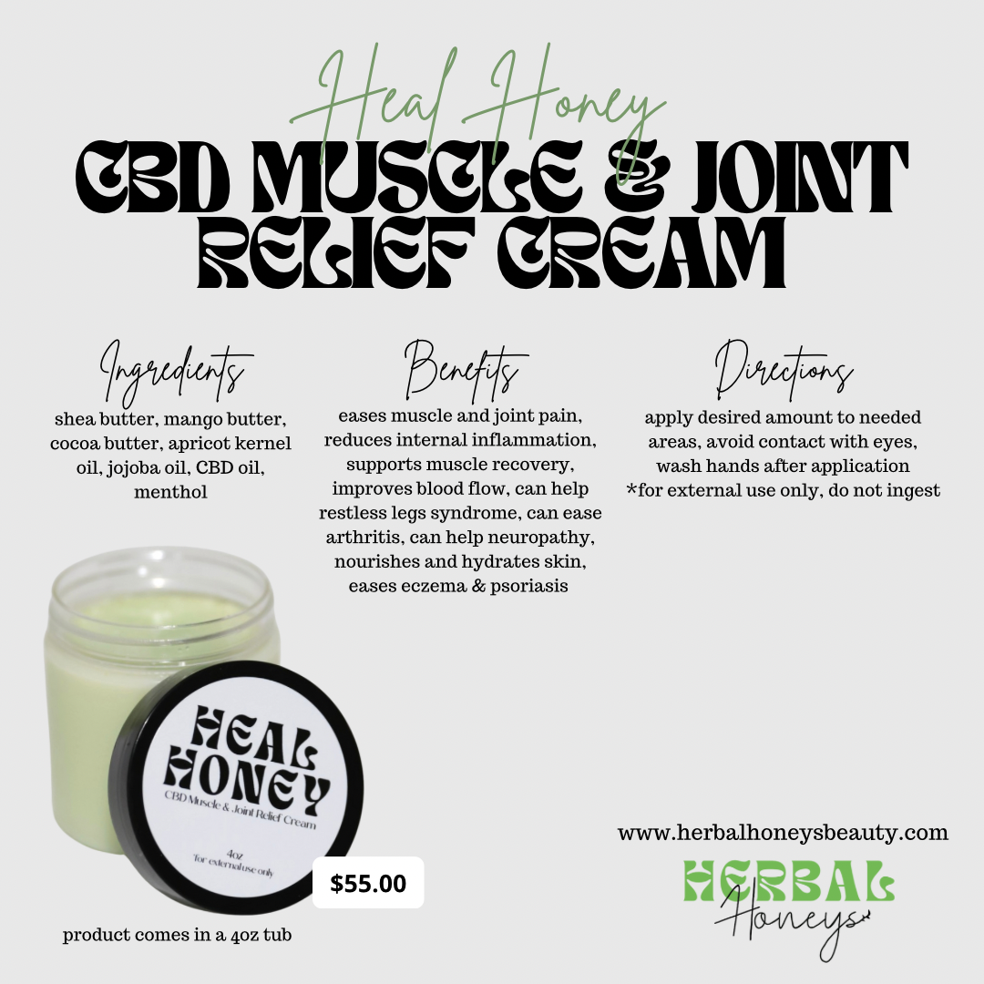 CBD Muscle & Joint Relief Cream - 4oz