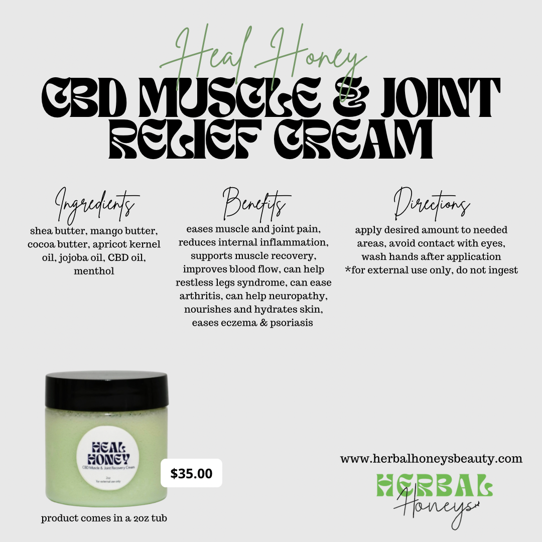 CBD Muscle & Joint Relief Cream - 2oz